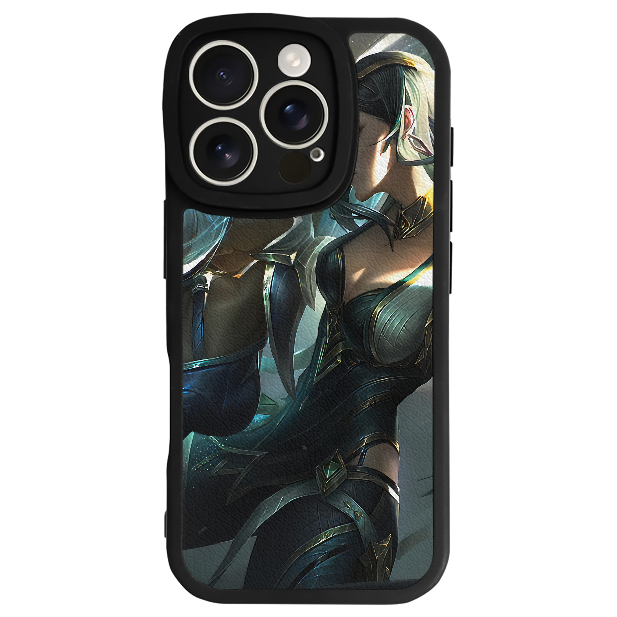 （画像用） リーグ・オブ・レジェンド League of Legends LOL 【iPhone 16シリーズ対応】シリコンスマホケース（レザー調） 材質：シリコン